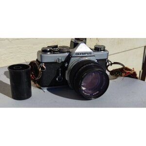 Olympus OM-1 MD Film Camera G.Zuiko AUTO-S 50mm f/1.4 Lens From JAPAN